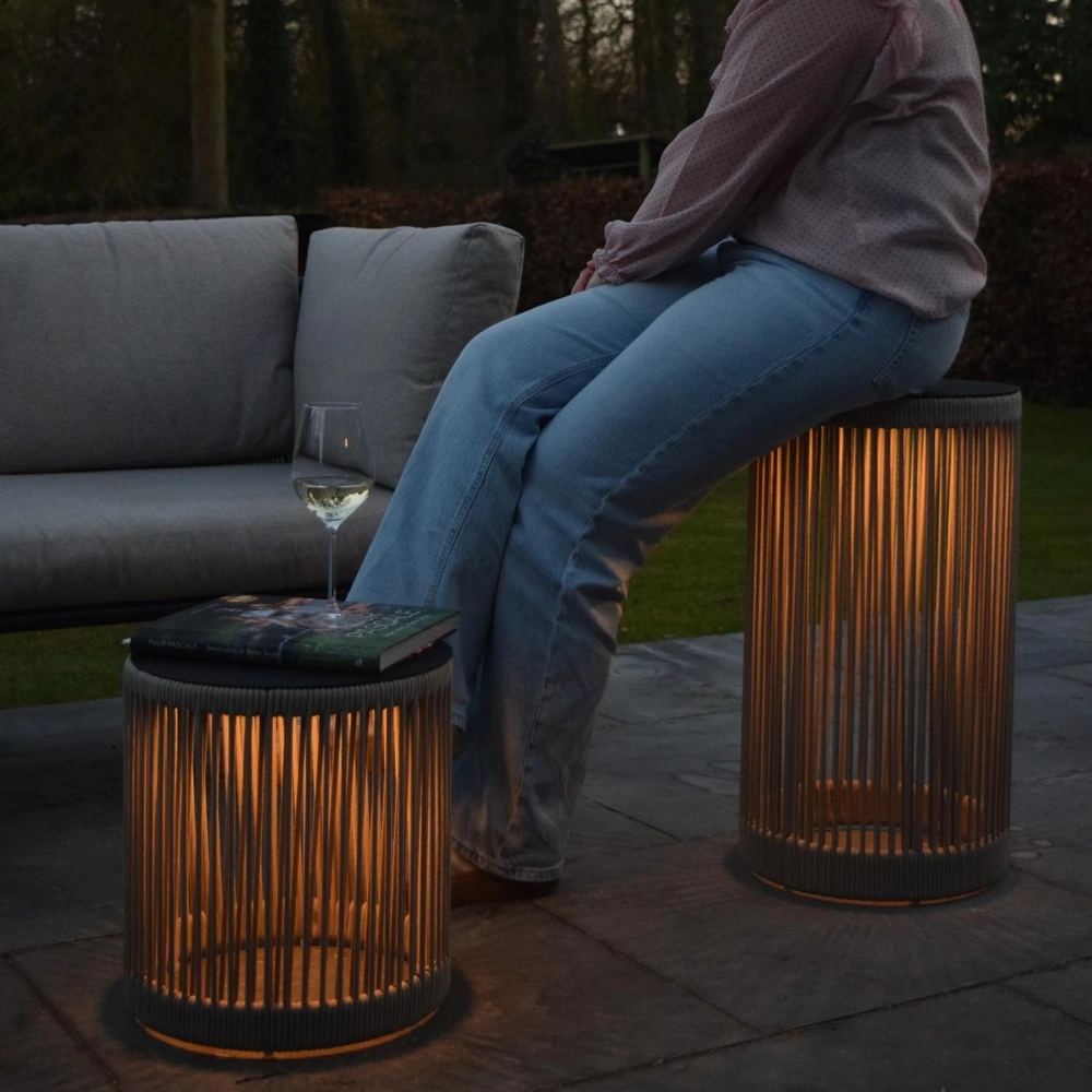 Wiederaufladbare Stehlampe Pingi taupe 36,5 x Ø 33,5 cm Lucide 5411212061478