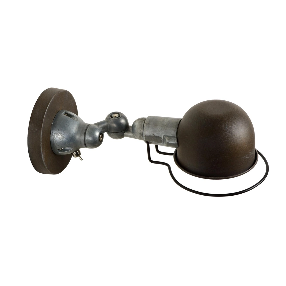 Klassische Wandlampe Honore Rostbraun Lucide 5411212450371