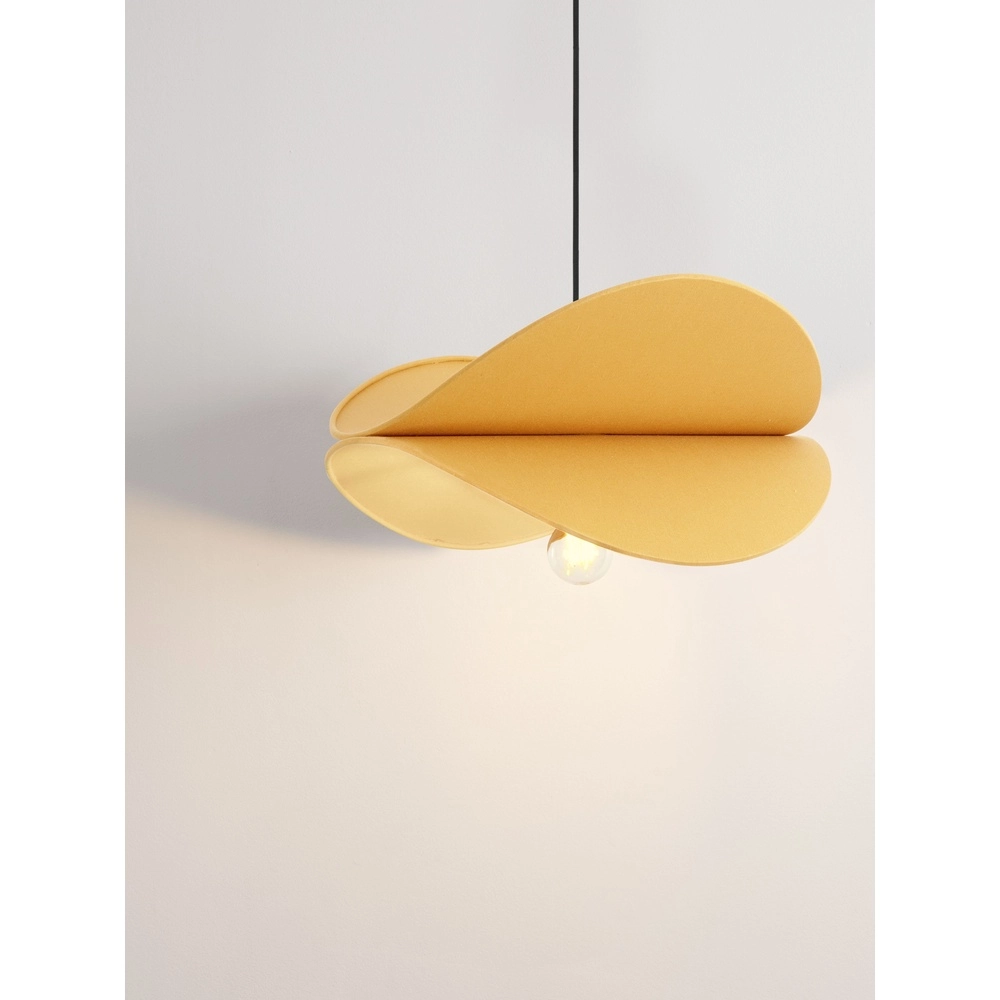 Moderne Pendellampe Luve Schwarz mit Gelb