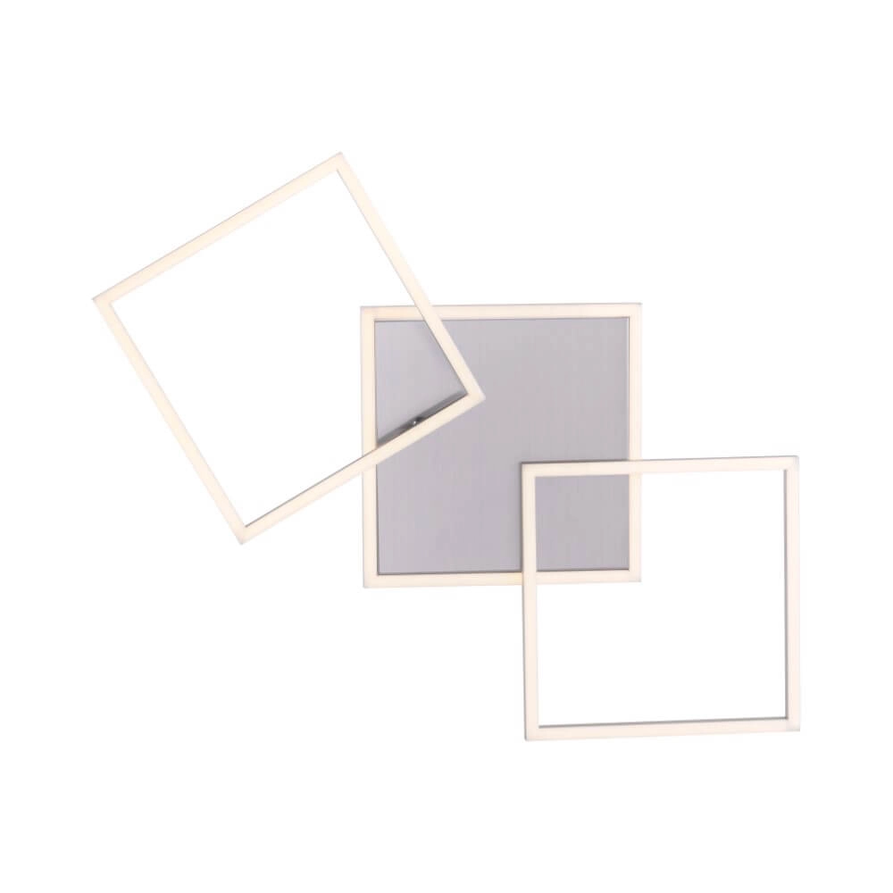 Deckenleuchte Iven 64 cm – 3000 K Edelstahl Just Light 4043689972950