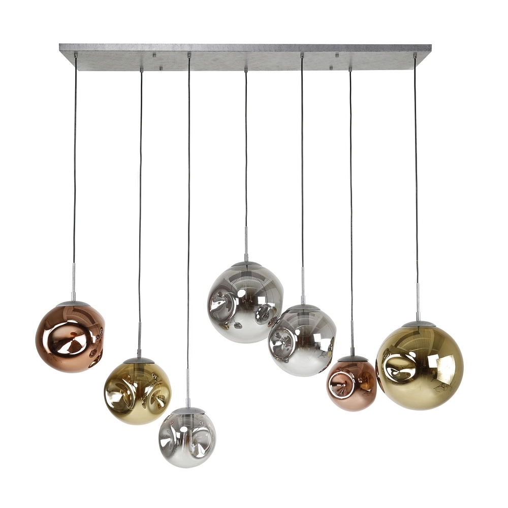 7-Licht Pendellampe Stellar Farbige Kugeln Lyora 8716803511682