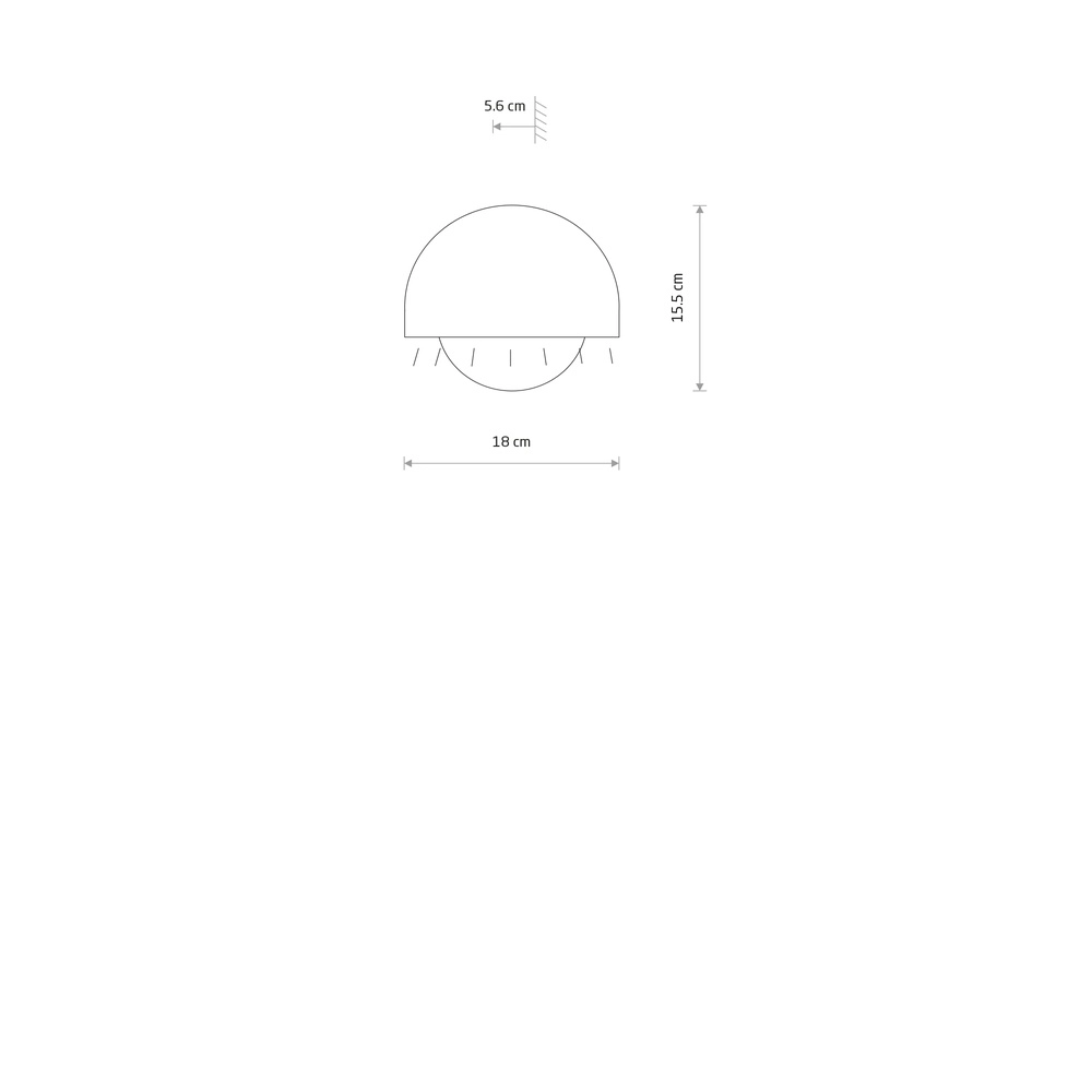 Design-Wandlampe Cabo Led Sandbraun Lyora 5903139118057