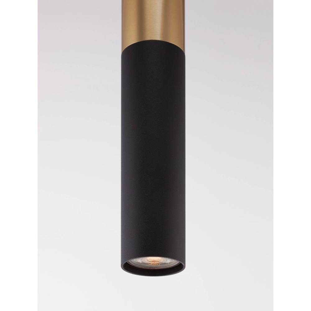Pendelleuchte Pongo M Single 30cm gold mit schwarz Lyora 5212017430342