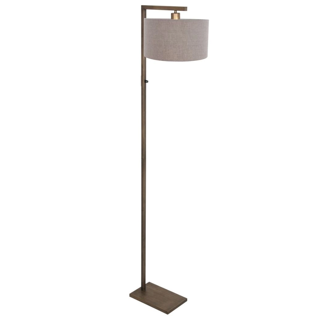 Bronze der Stehlampe Stang mit grauer Kapuze Steinhauer 8712746189711