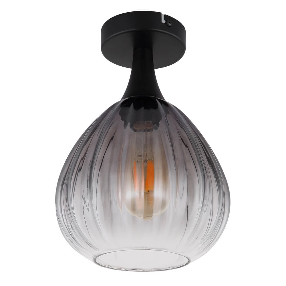 Schwarze Deckenleuchte Olsen Ø 20cm Globo 9007371450800