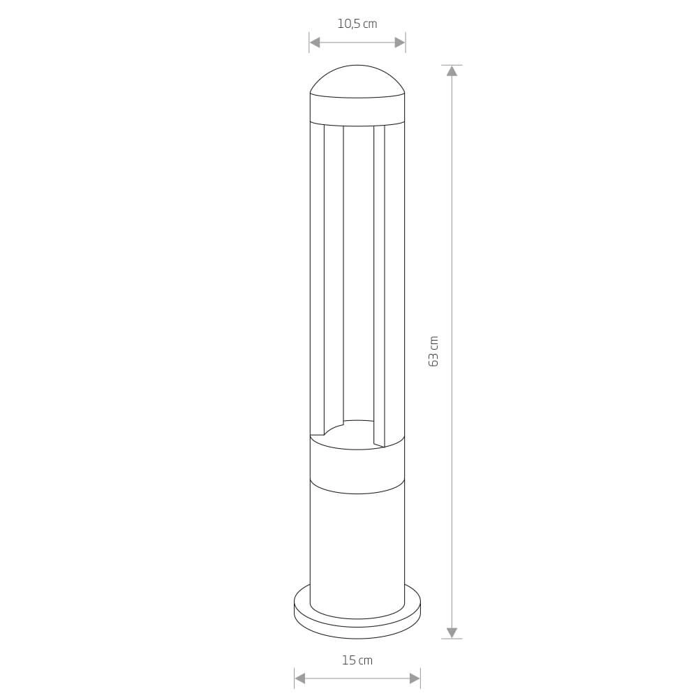 Designerlampe Monterrey Led Schwarz Lyora 5903139950794