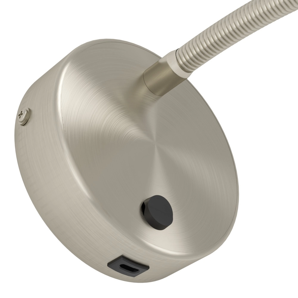 Nachttischlampe Olivandino 1 Flexibles Nickel Eglo 9008606347803
