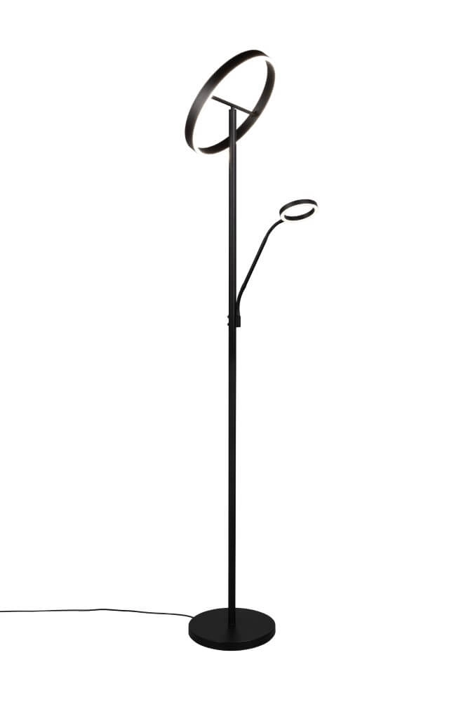 Design-Leselampe Willis Schwarz – 180 cm Trio 4017807618112