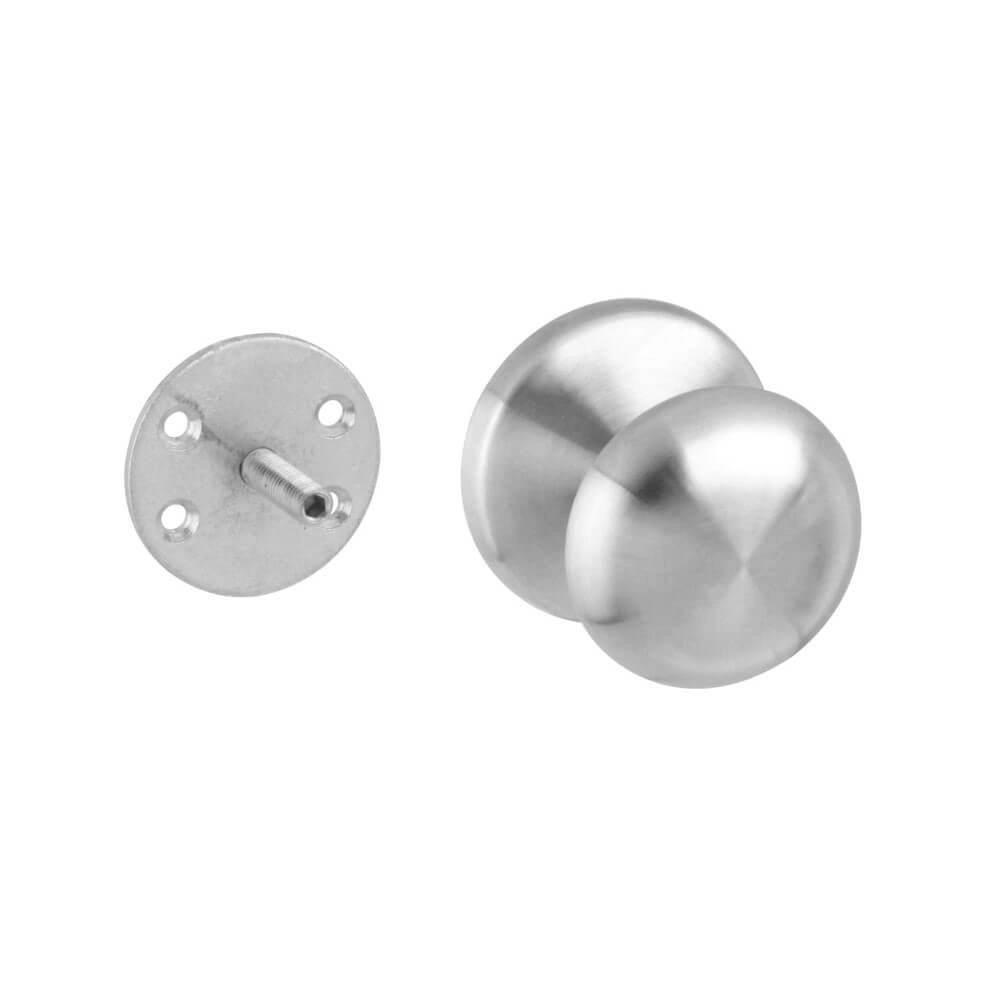 Türknauf vorne Castor einseitige Montage Edelstahl Intersteel 8714186355800