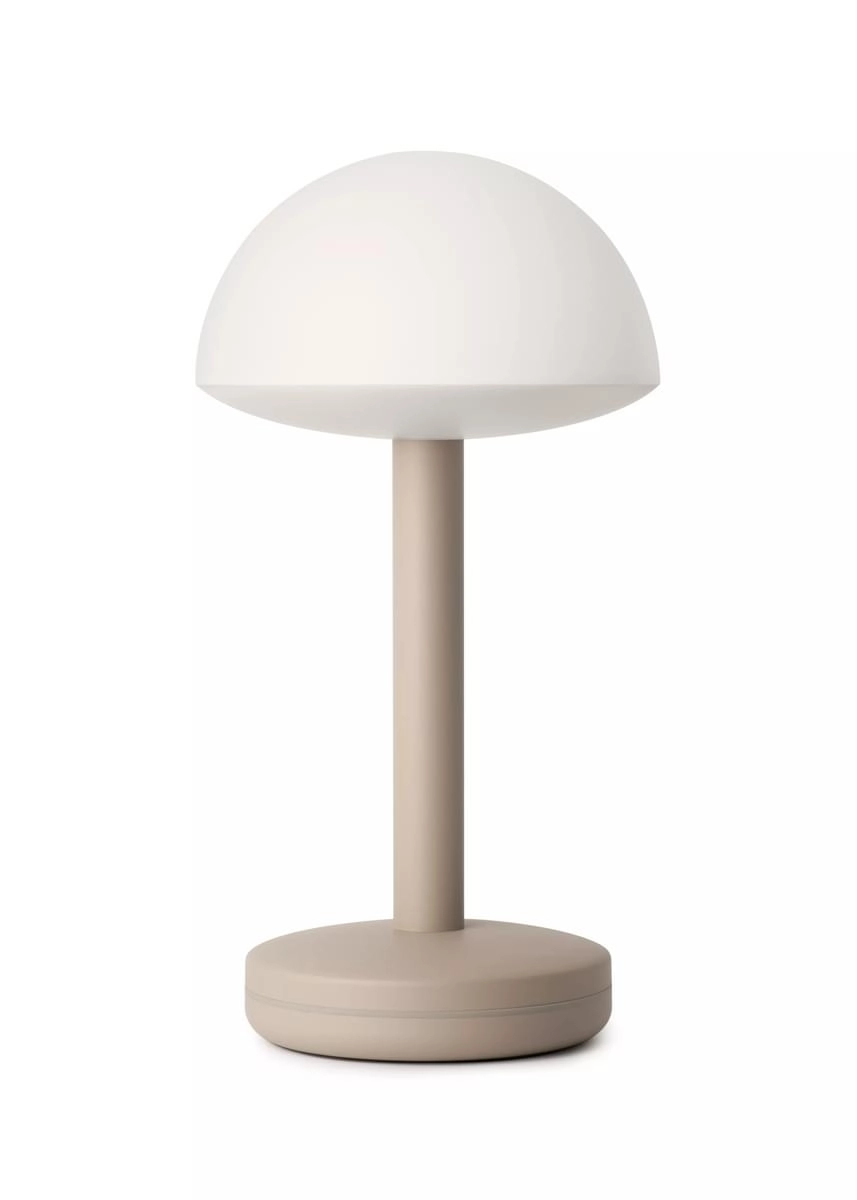 Bug Beige Frosted Wiederaufladbare Tischlampe