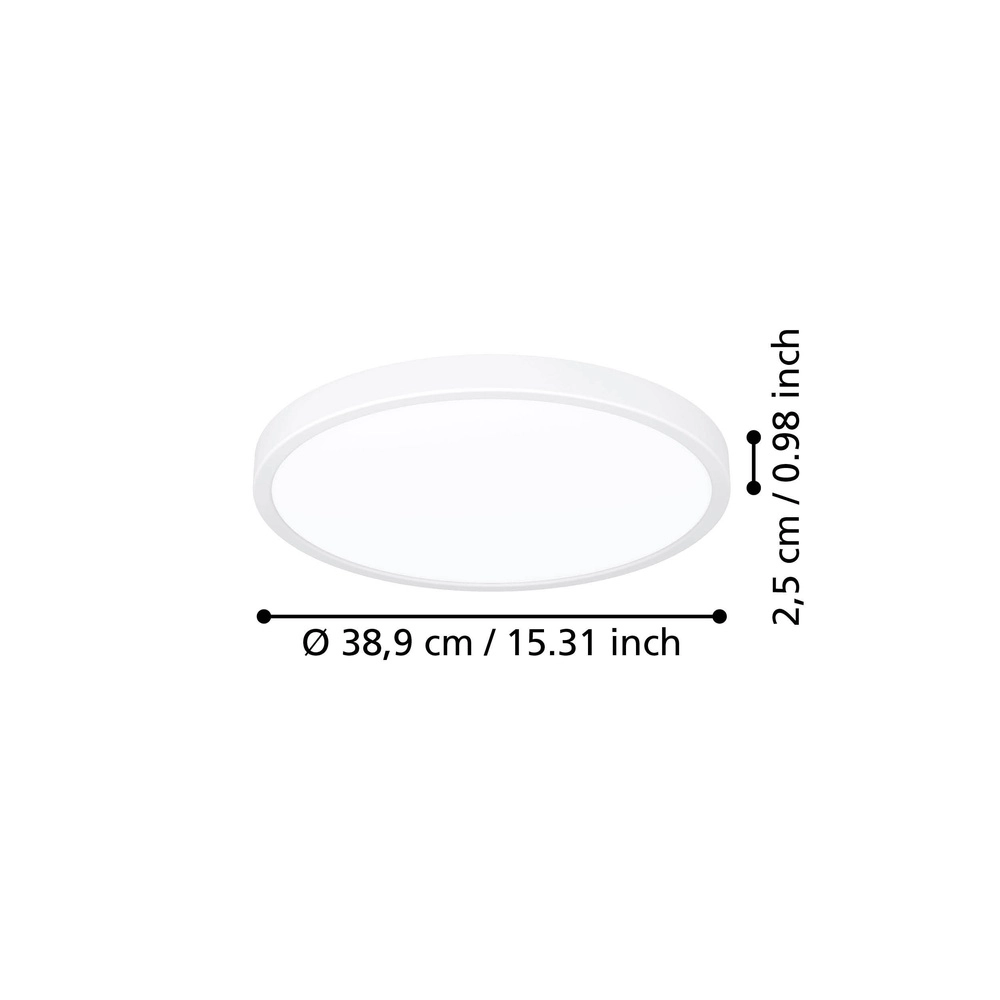 LED-Deckenlicht Fueva 6 rund - weiß - Ø 38,9 cm Eglo 9008606330171