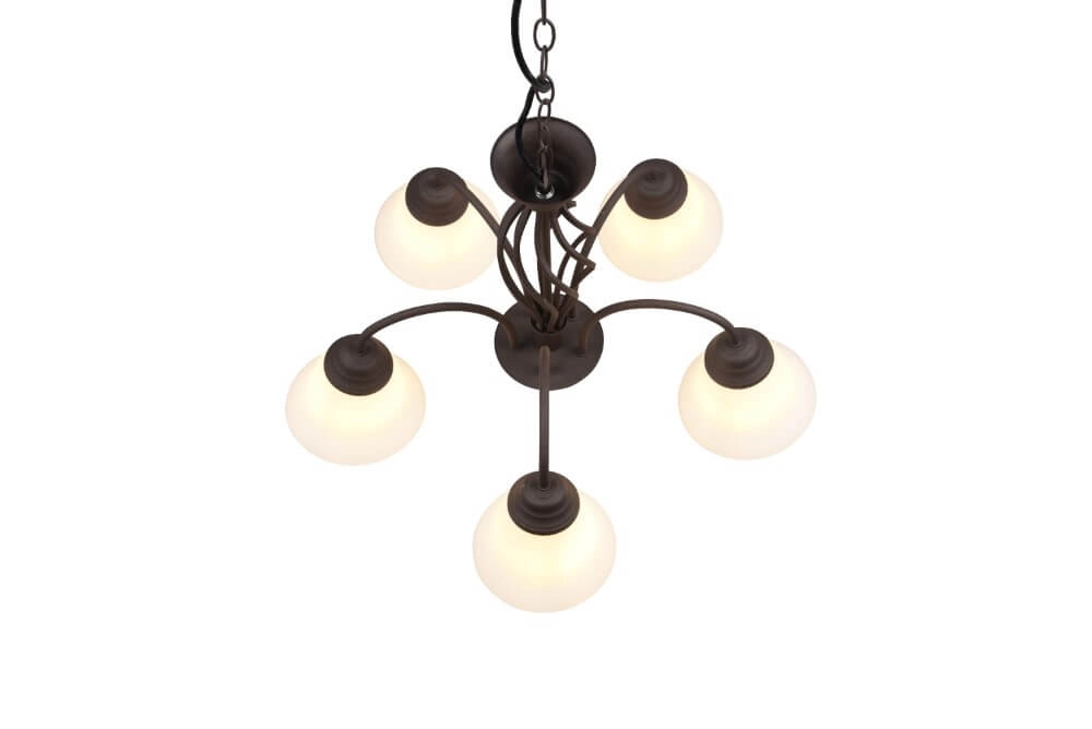 Leuchter Rustica 60cm 5-helles Rostbraun Trio 4017807504682