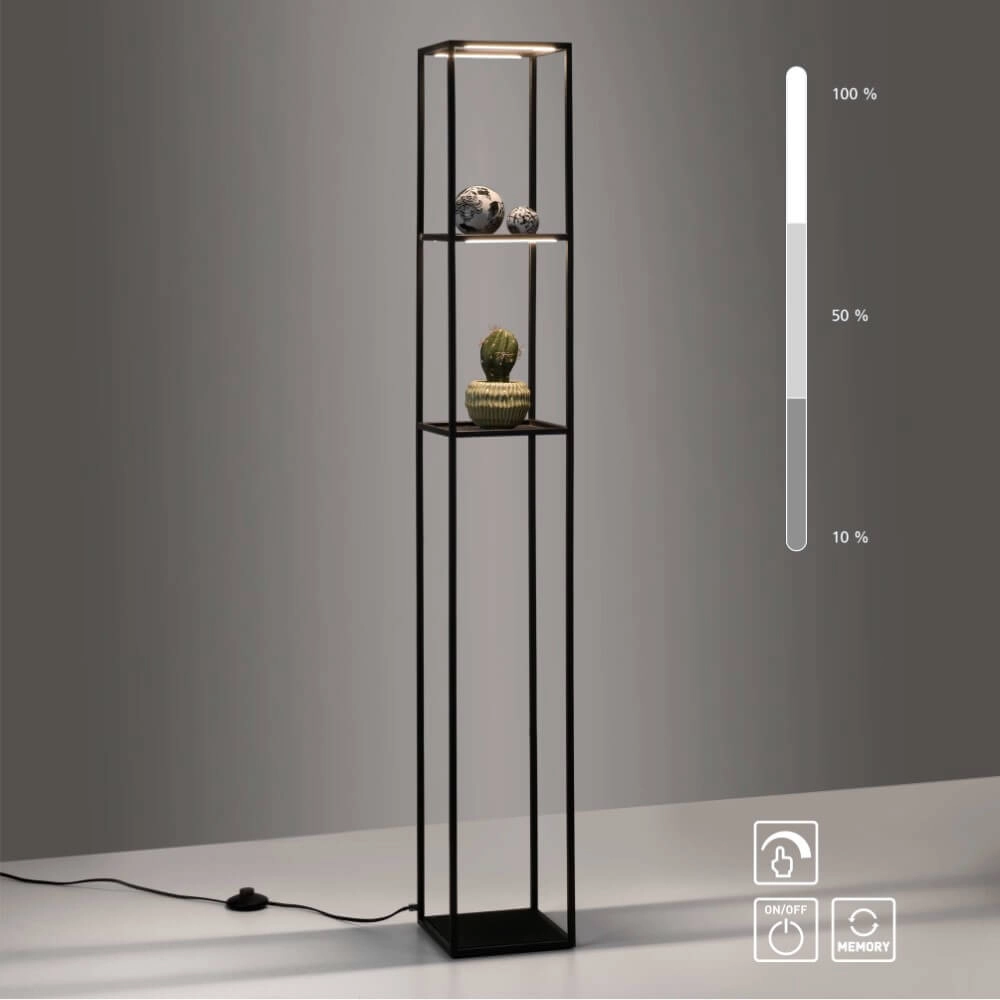 Schlanke Stehlampe Conni Schwarz Paul Neuhaus 4012248361009