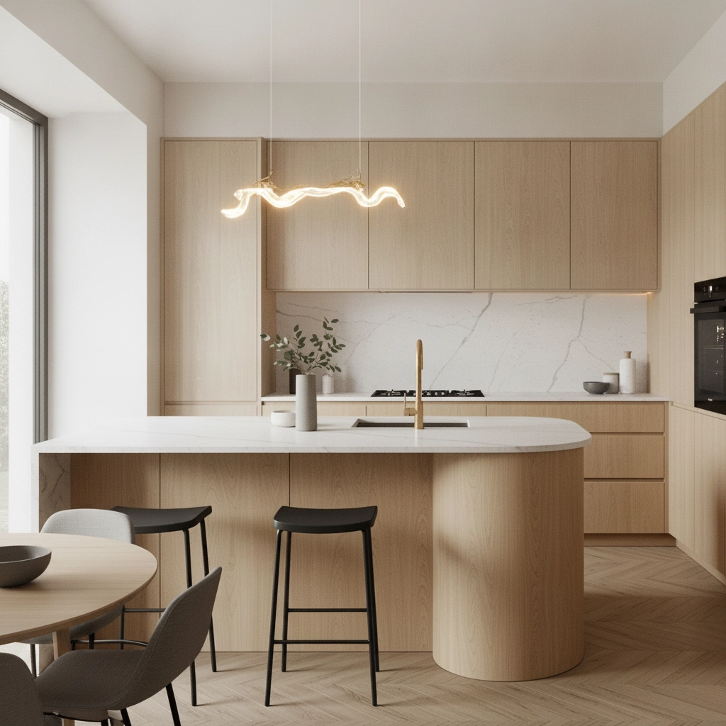 Goldene Pendellampe Avesa mit klarem Glas