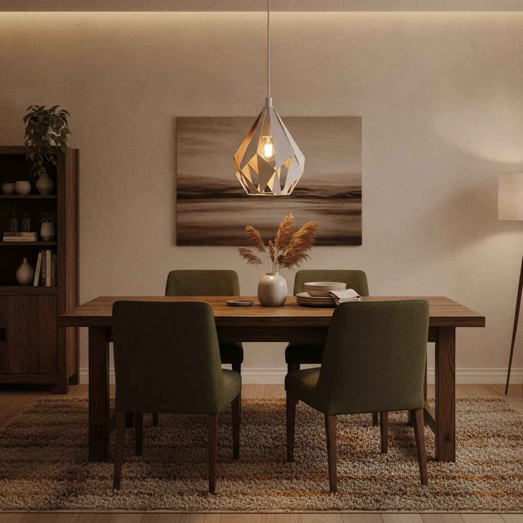Hängelampe Carlton 1 20 cm weiß mit Gold