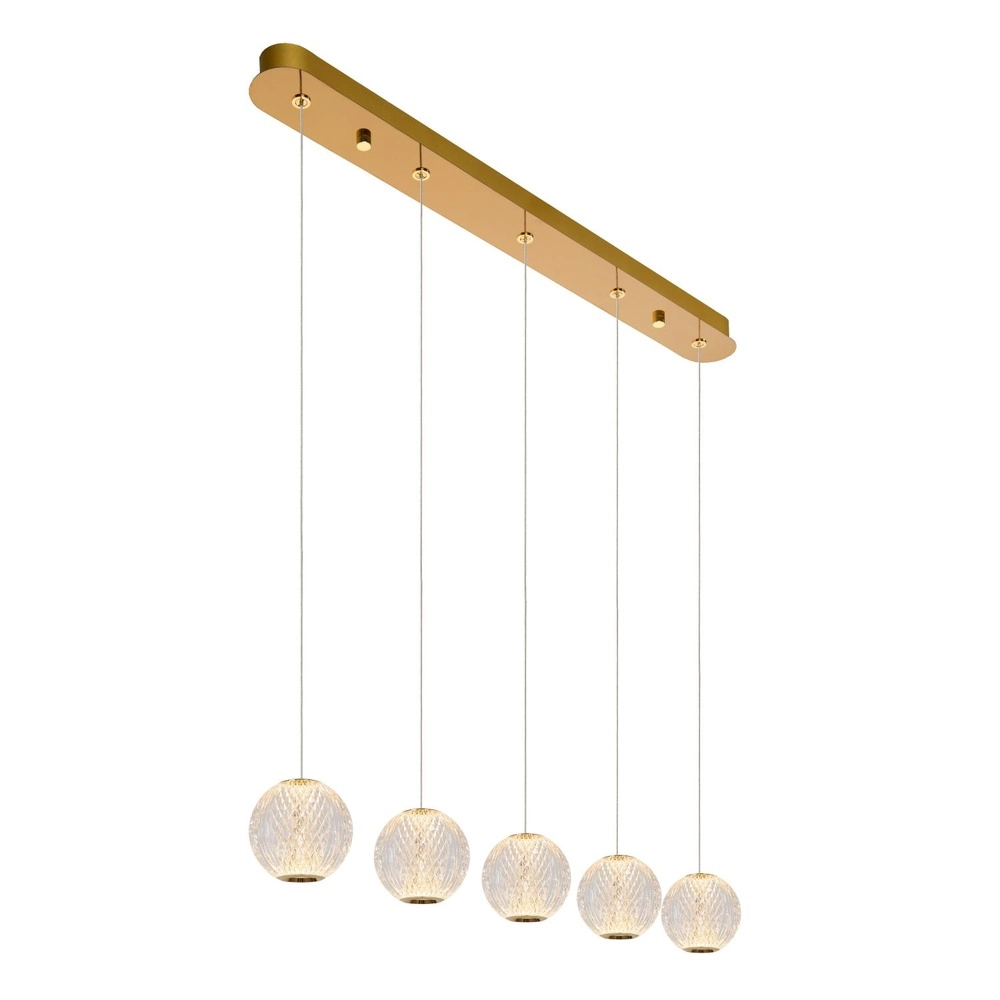 Goldene Pendellampe Cintra 5-Licht Lucide 5411212134400
