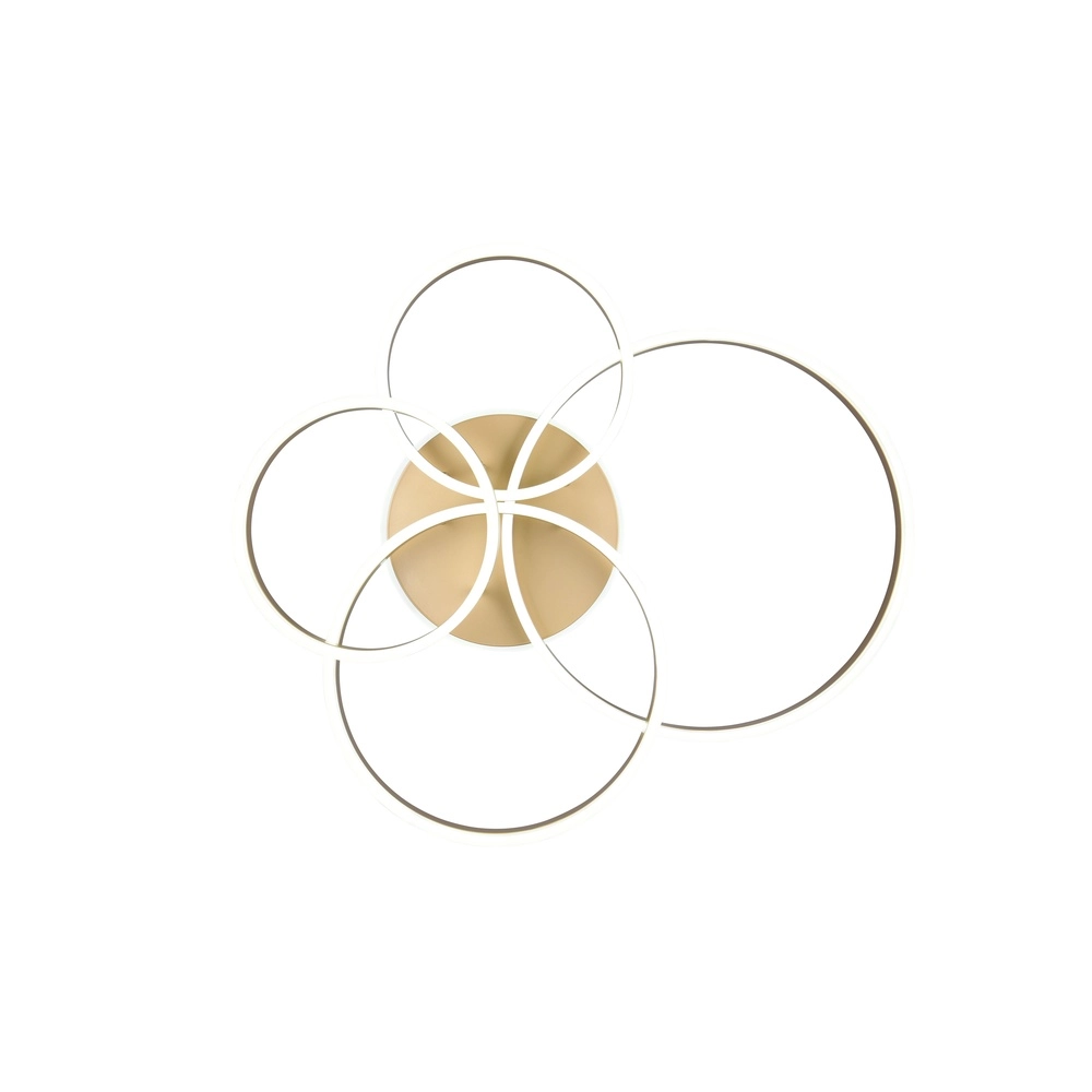 Deckenlampe Drake gold modern Trio 4017807657814