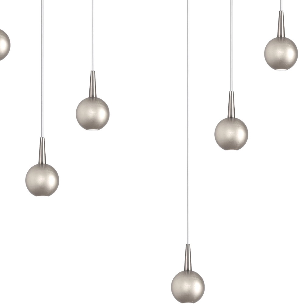 9-Licht Pendellampe Talana Nickel Ø 50cm DTW Masterlight 8718121354019