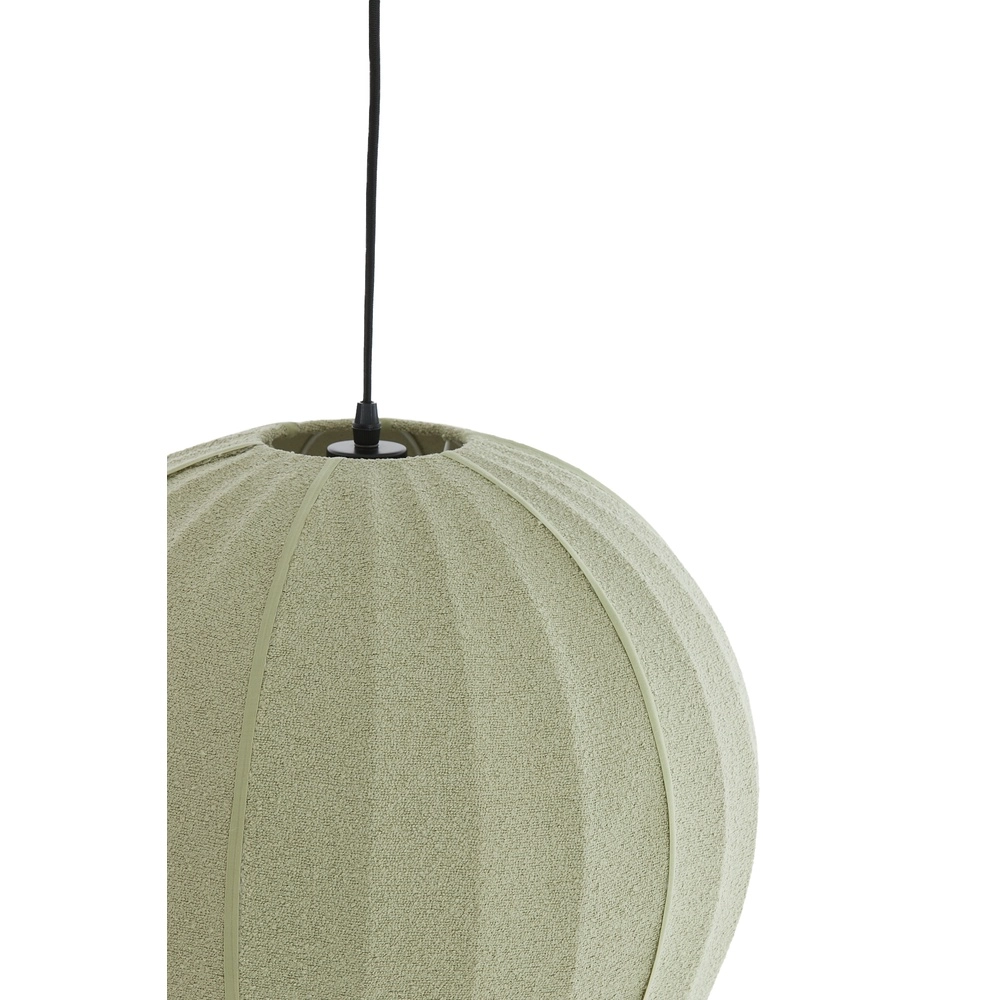 Bouclé-Pendellampe Zagori Ø 35cm – mintgrün Light & Living 8717807793043