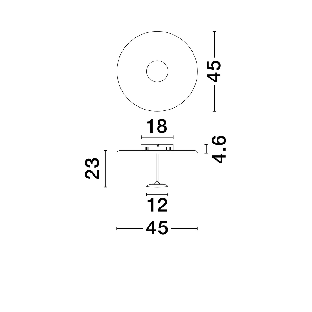 Design-Deckenleuchte Nima weiß Ø 45cm Lyora 5212017465825