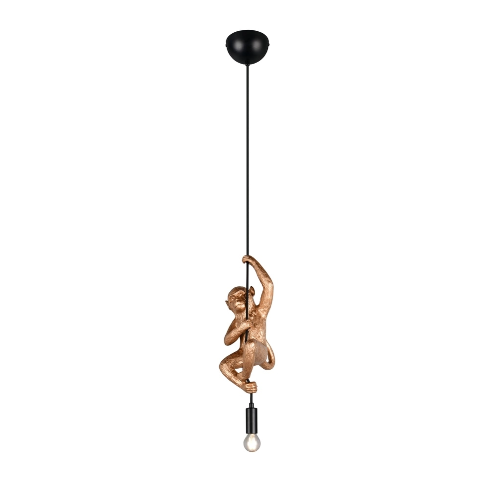 Pendelleuchte Fips Affe Gold Trio 4017807667998