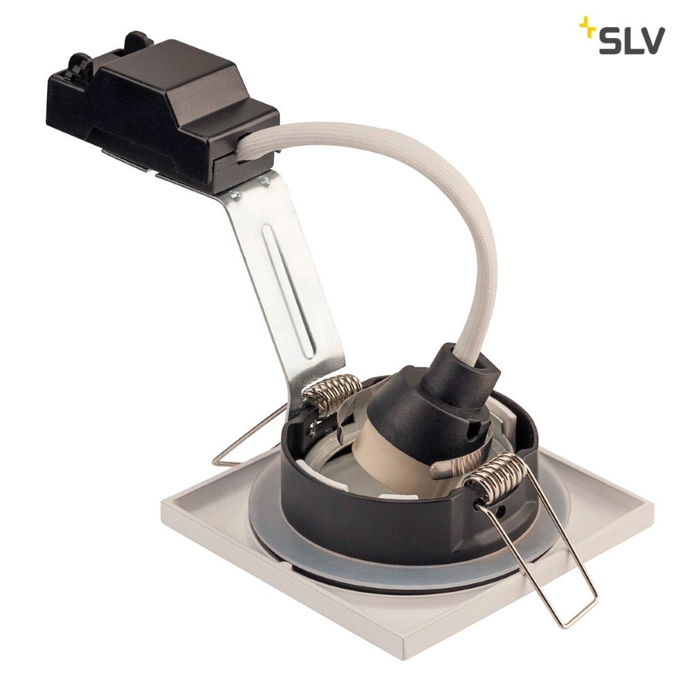 Einbaustrahler Dolix Out GU10 Square für außen weiß SLV 4024163194860