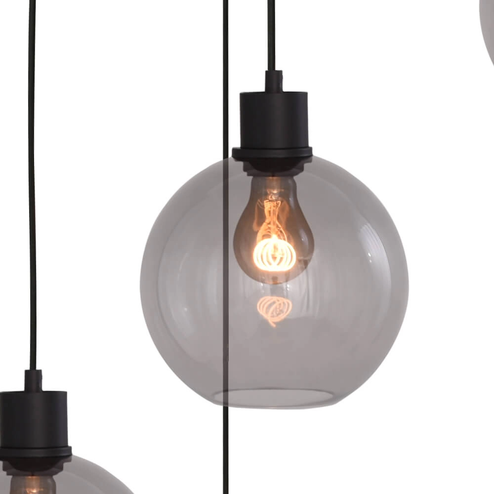 Vide-Hängelampe Lazise 5x Ø 20cm schwarz Masterlight 8718121303550