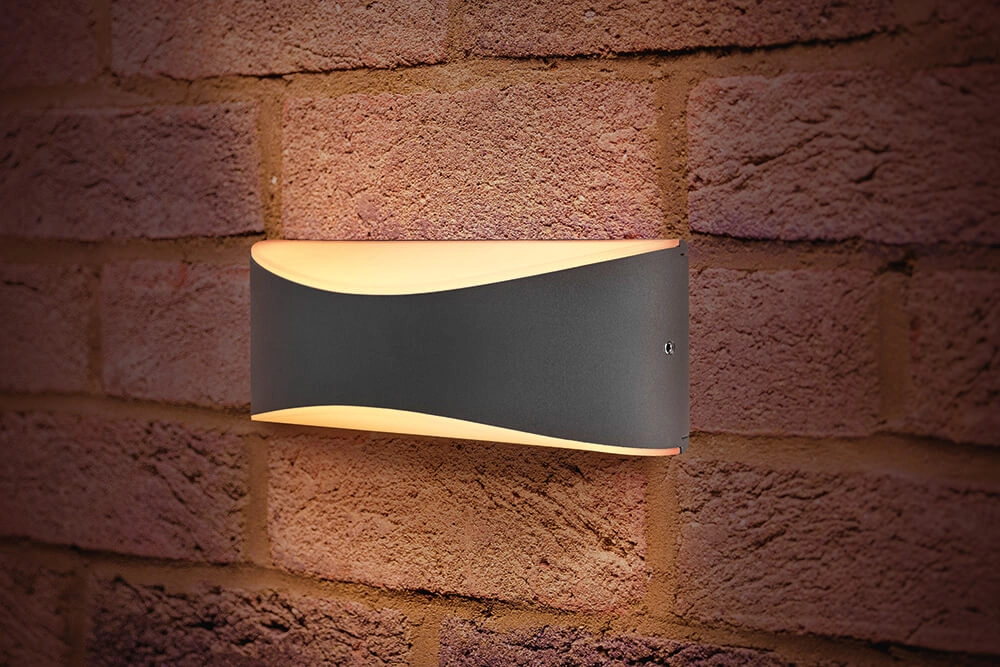 Design-Außenlampe Wave Anthrazit Lyora 5055788232445