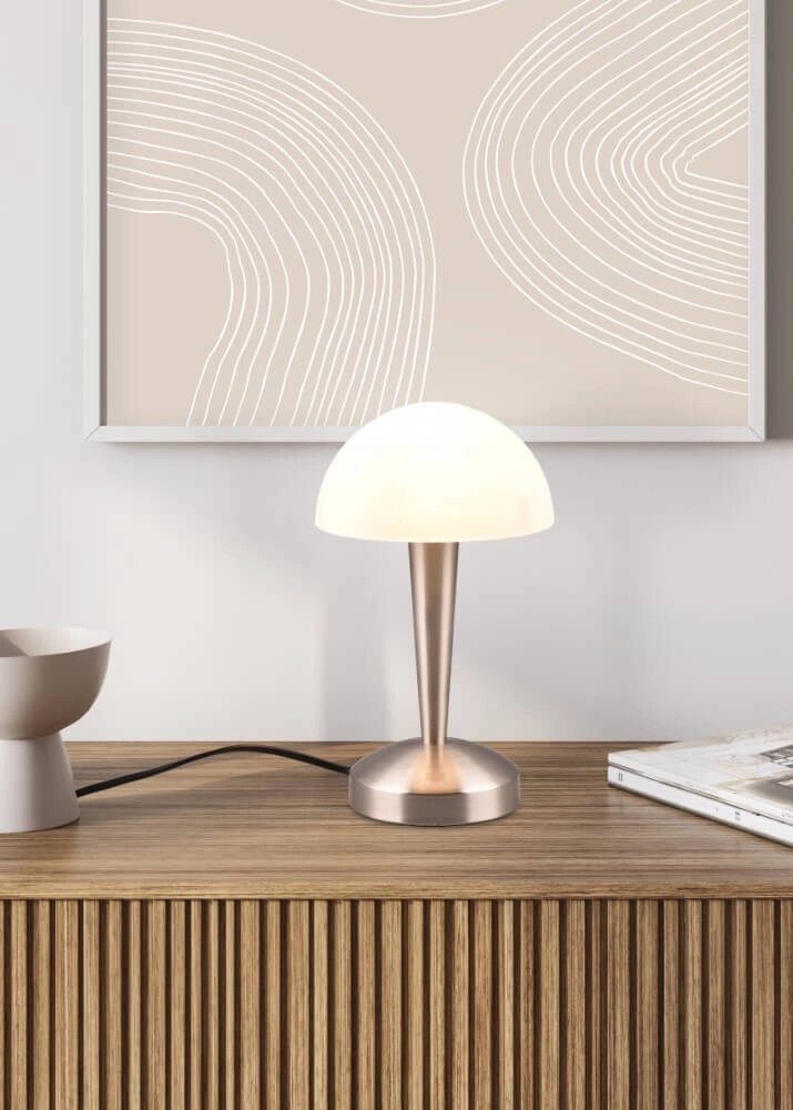 Tischlampe aus Nickel Canaria Design Trio 4017807574968