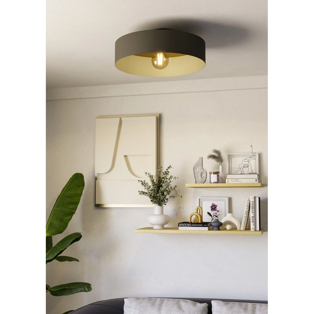 Skandinavische Deckenlampe Duaia Ø 42cm - Cappuccino Eglo 9008606328000