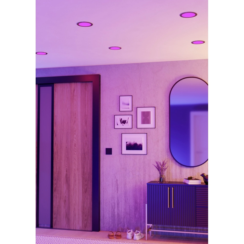 IP44-Einbaulampe Fueva 6-Z Zigbee – Edelstahl – Ø 16,8 cm Eglo 9008606331048