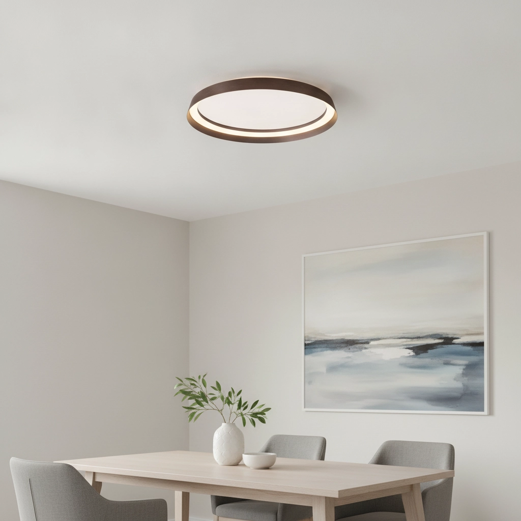 Design-Deckenleuchte Ormi Ø 45cm kaffeebraun