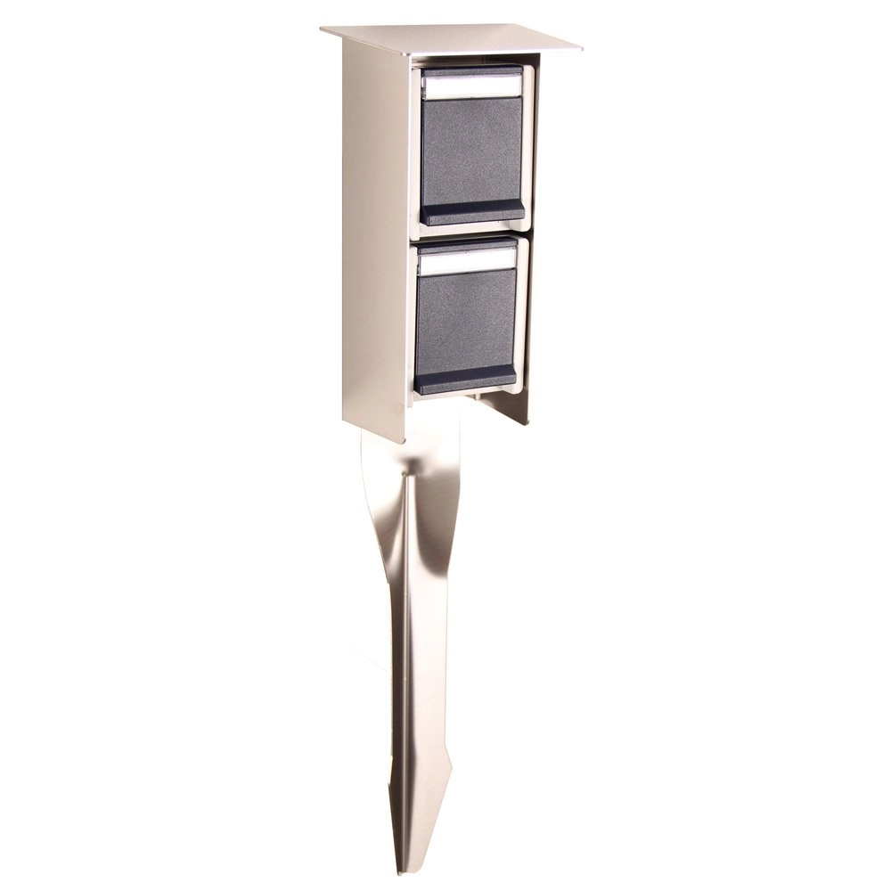 Garten Steckdose Sockets Für außen -Metallgrau Franssen 8717064120491