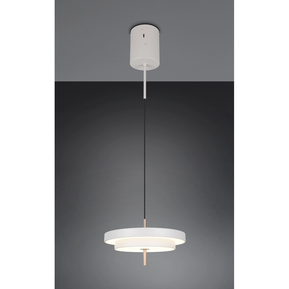 Design-Pendelleuchte Keaton weiß Ø 40cm Trio 4017807653373