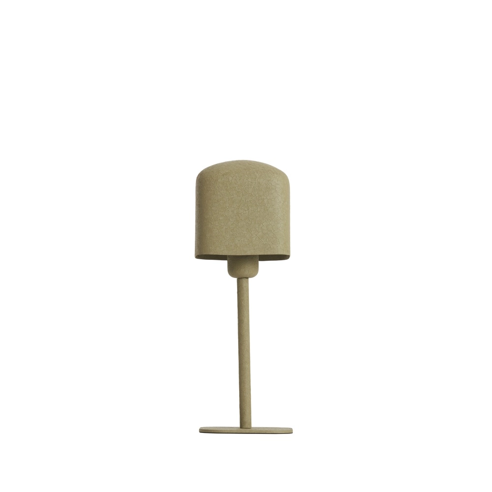 Nachttischlampe Elenie 13x13 cm – mattes Olivgrün