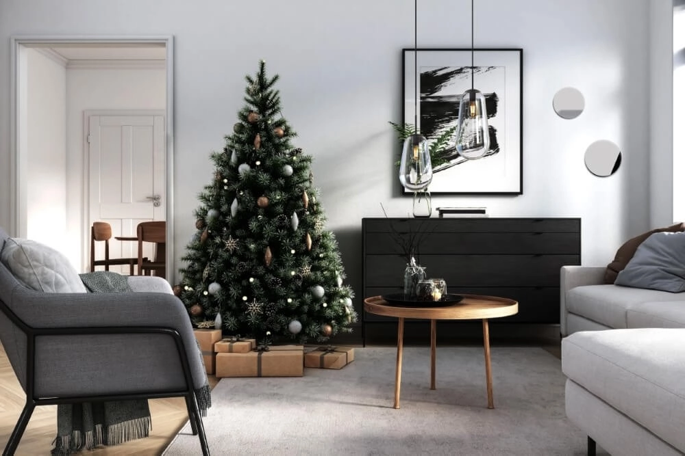 Spiegel mit Lampe Ring Led Mirror L Chrom Lyora 5903139102780