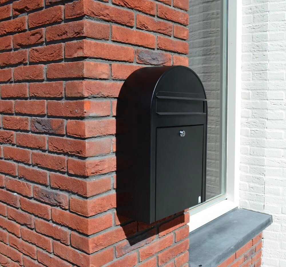 Briefkasten Classic S st9005 Strukturiertes Schwarz Bobi 6417237039323