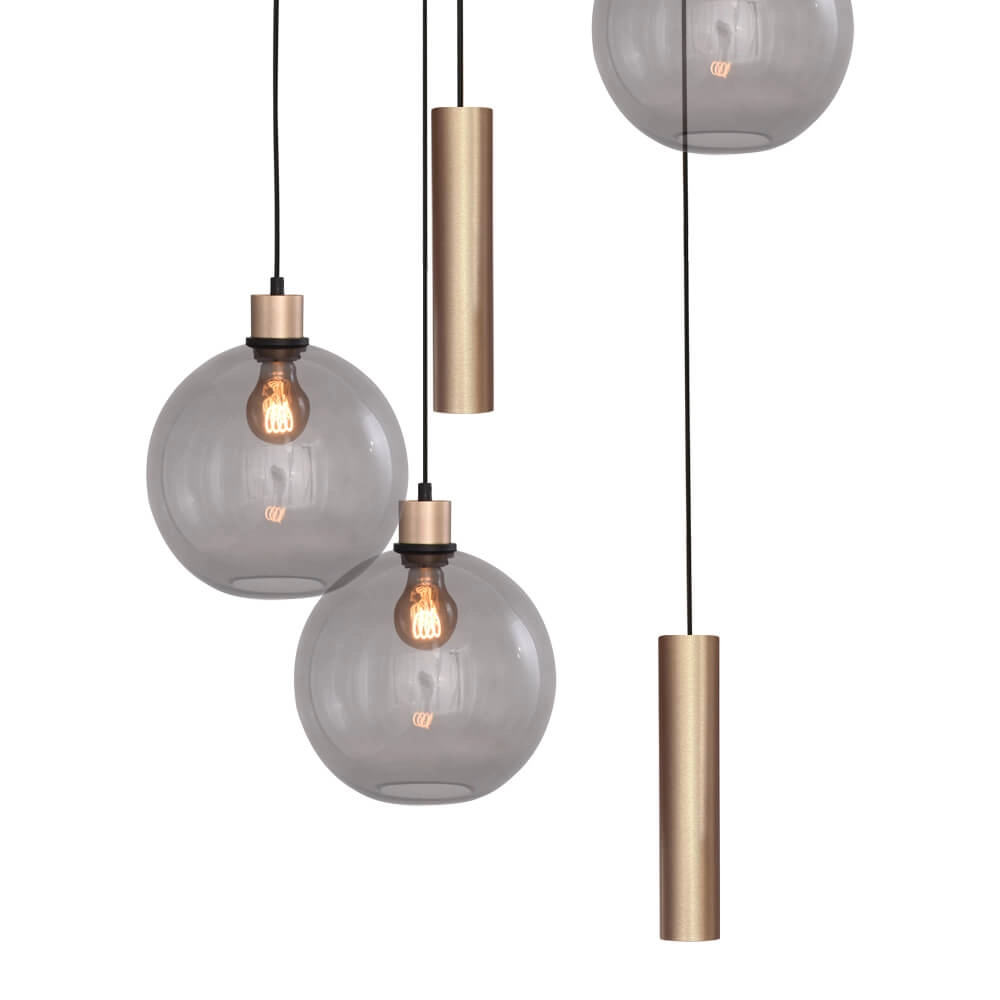 Vide-Hängelampe Lazise 3x Ø 25cm und 2x GU10 Gold Masterlight 8718121303093
