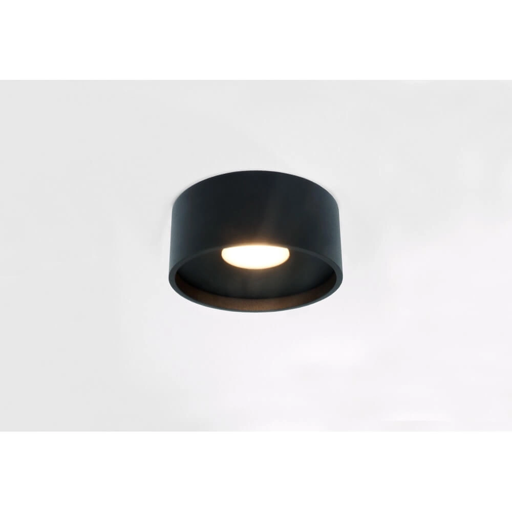 Schlanke Deckenleuchte Oran Ø 12cm schwarz
