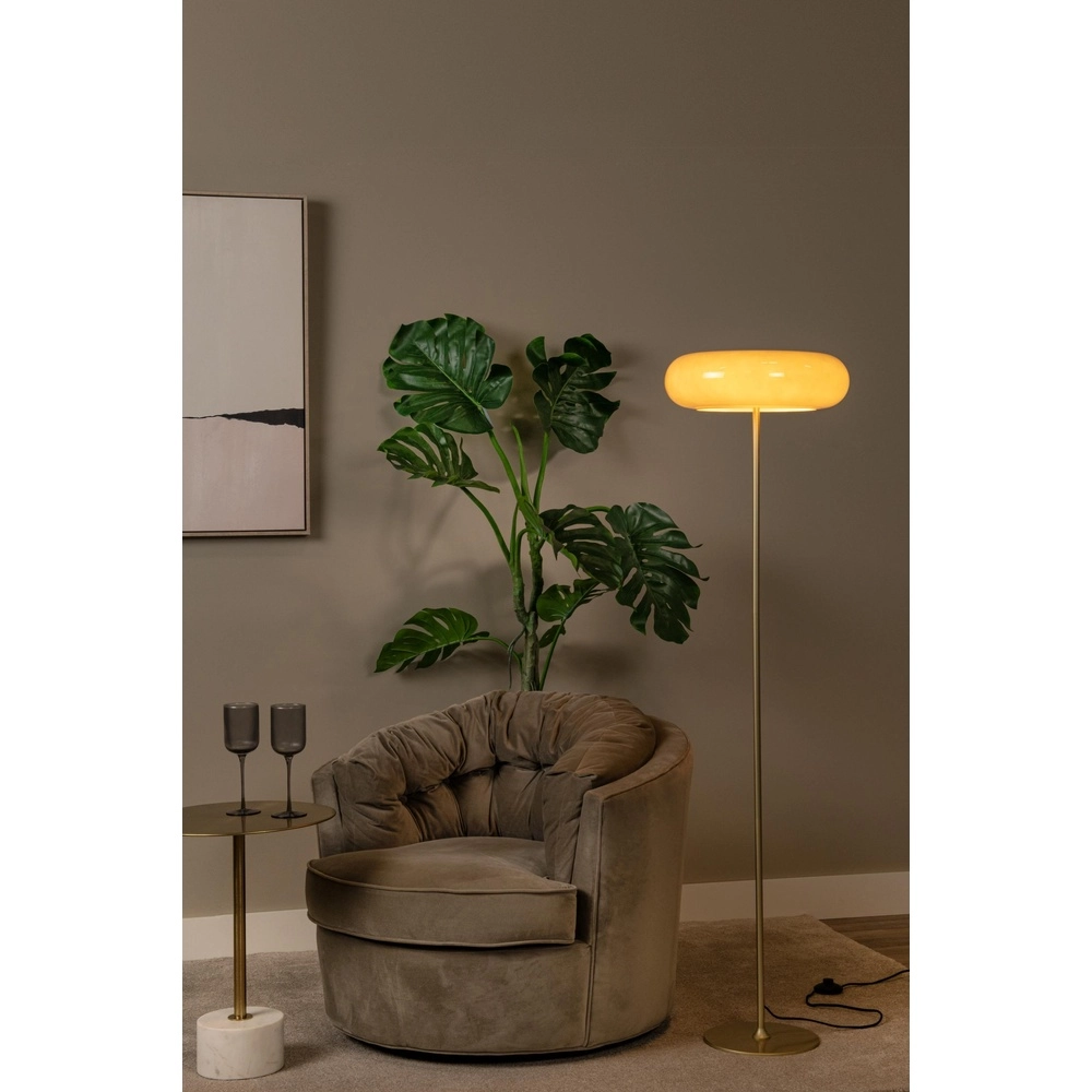 Stehlampe Sentino Ø 40cm taupe Lucide 5411212106377