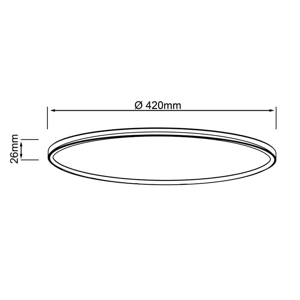 Deckenleuchte Milton Ø 42cm weiß Brilliant 4004353413605