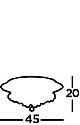 Deckenleuchte Hanna 45 cm Chrom mit Kristall Searchlight 5013874355478