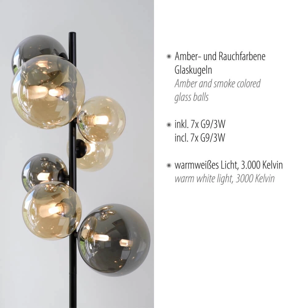 Schwarze Stehlampe Popsicle Design Paul Neuhaus 4012248375532