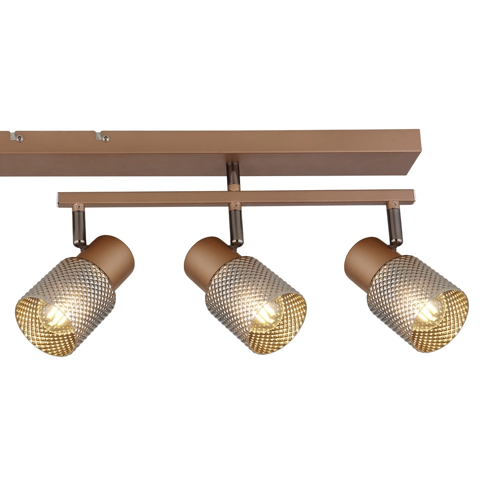 Deckenlampe Satella 5-helles Kaffeebraun Globo 9007371471577