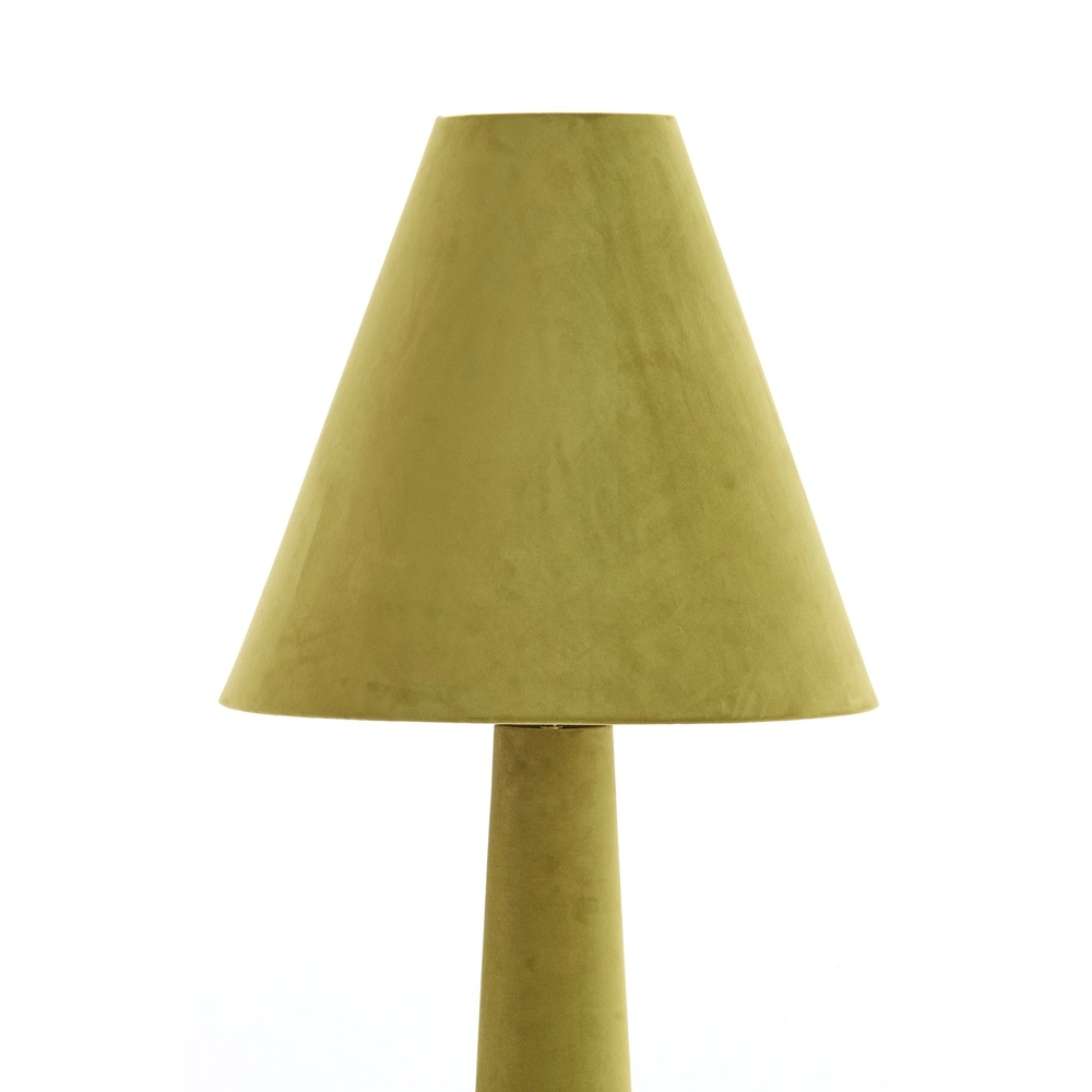 Stehlampe Devia Ø 50cm - Samt - grün Light & Living 8717807759537