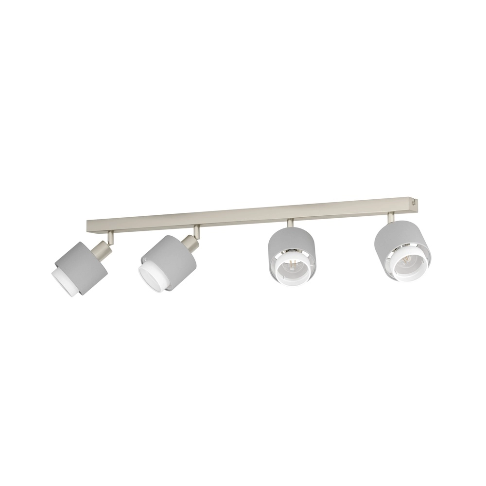 4-Licht Deckenlampe Bellizzi Edelstahl – 2x E14
