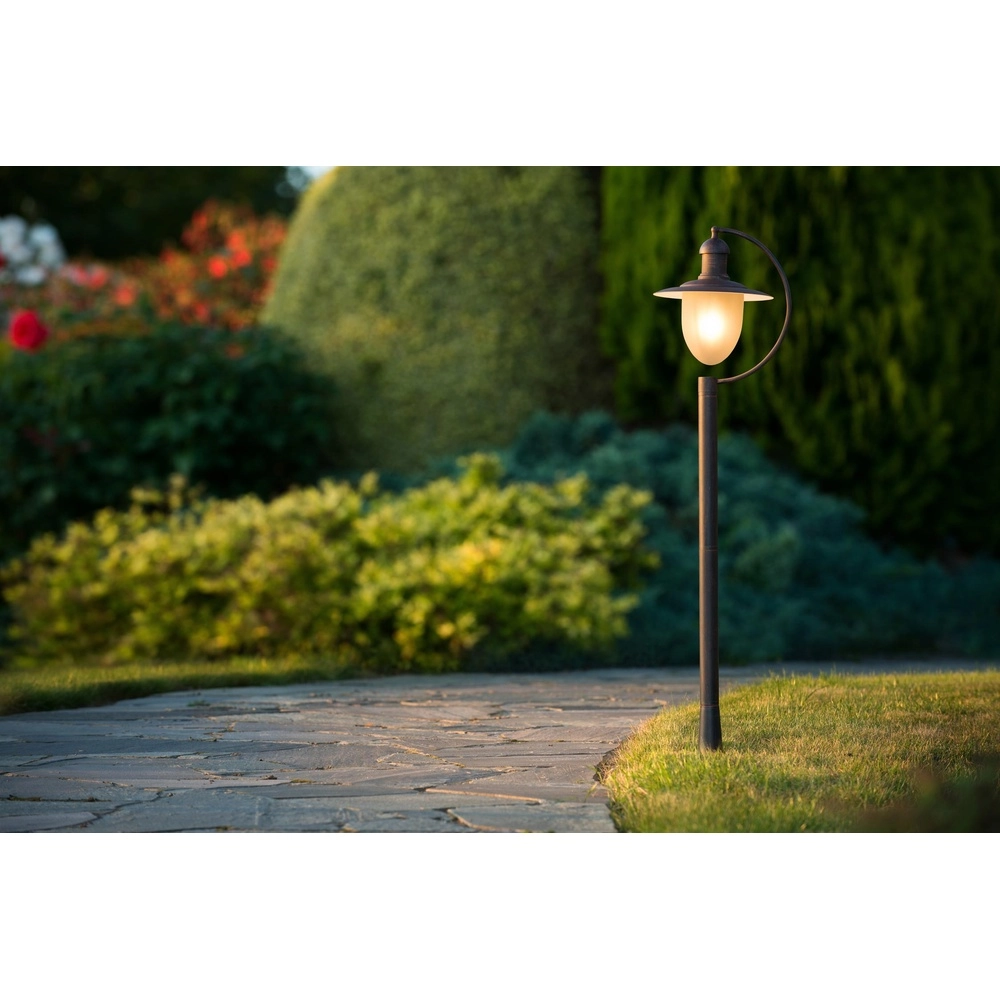Landlaterne Aruba rostbraun Ø 25 cm Lucide 5411212113566