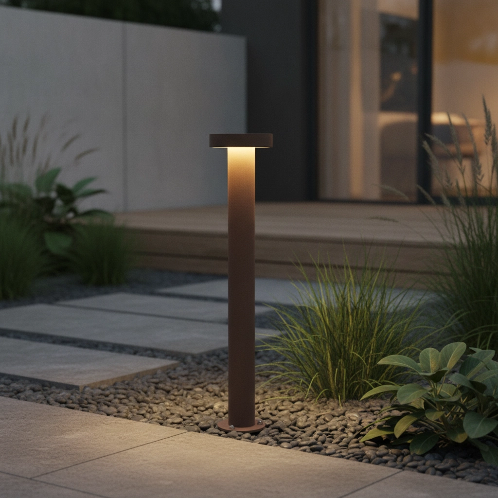Designing-Gartenlampe Gong Rostbraun 60 cm – 3000K