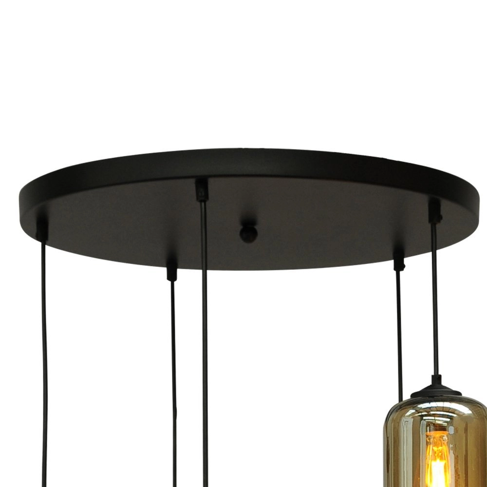 Hängelampe Quinto Smoke 5-Licht-Curiosa Masterlight 8718121242910