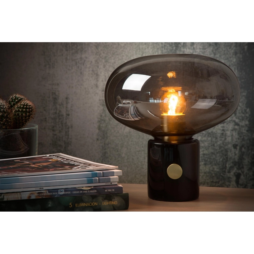 Design-Tischlampe Charlize Ø 23 cm schwarz Lucide 5411212031006